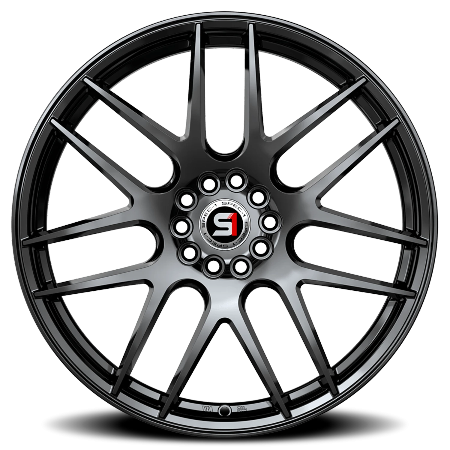 Spec-1 SP-65 20x8.5 5x112 +38 Black - Image 3