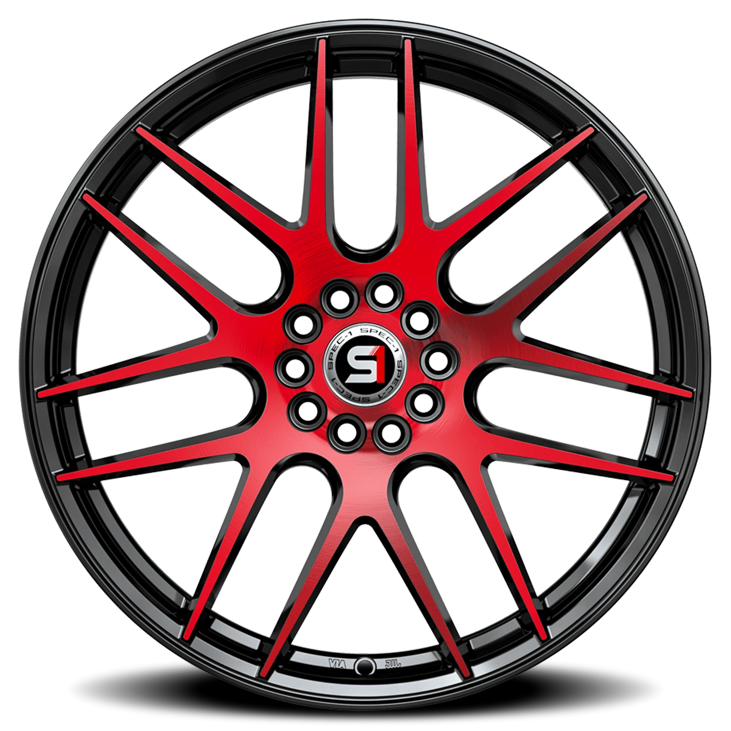 Spec-1 SP-65 20x8.5 5x114.3 +38 Black - Image 3