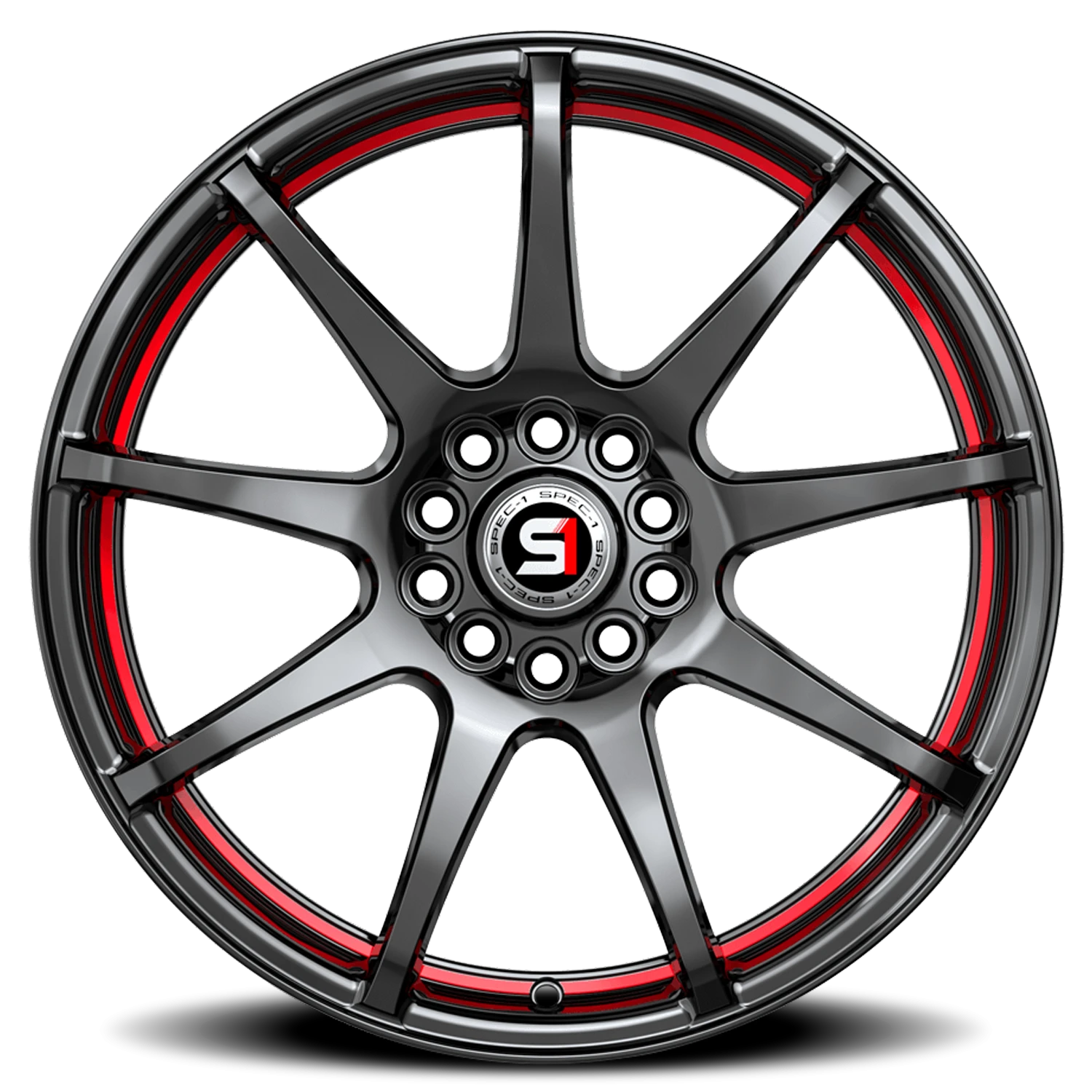 Spec-1 SP-67 18x8 5x110 +38 Black - Image 3