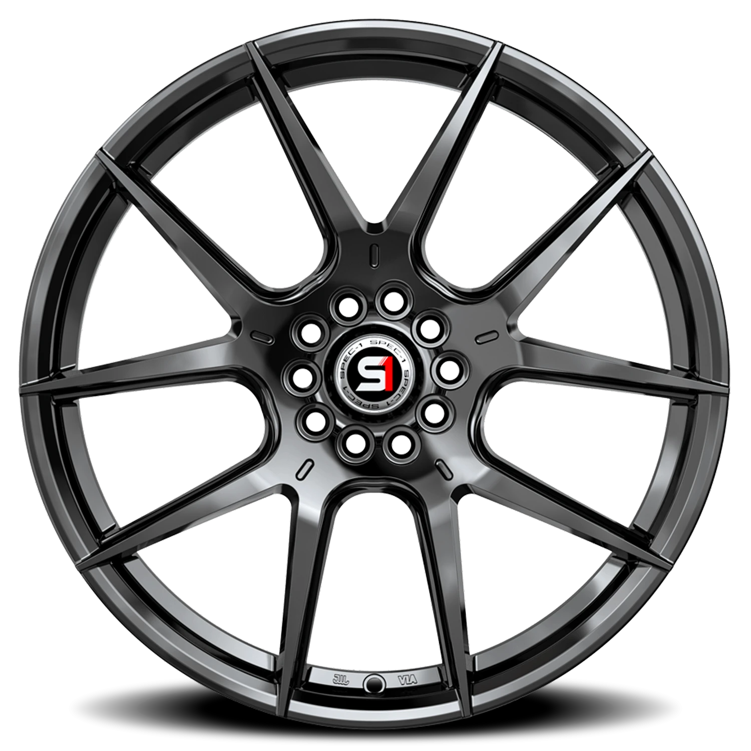 Spec-1 SP-71 20x8.5 5x100 +38 Black - Image 3