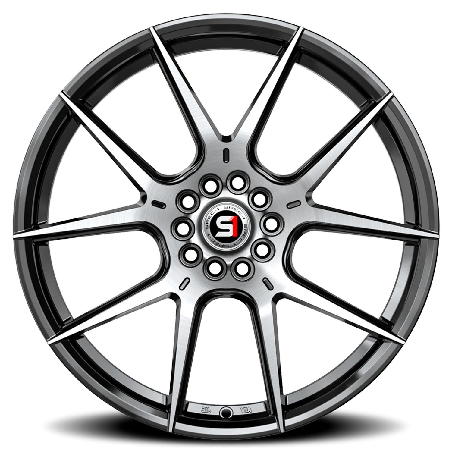 Spec-1 SP-71 20x8.5 5x114.3 +38 Black - Image 3