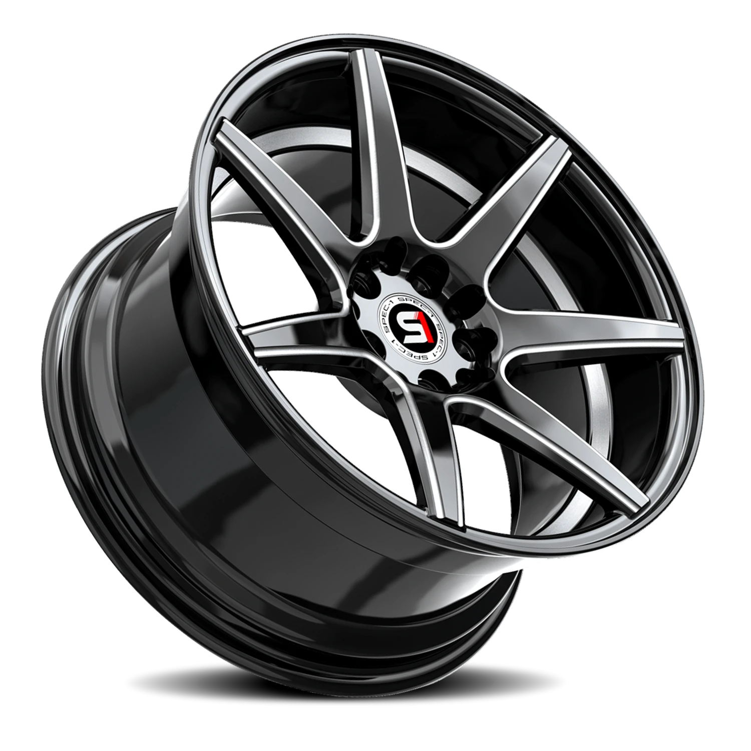 Spec-1 SP-73 18x8 5x114.3 +38 Black - Image 2
