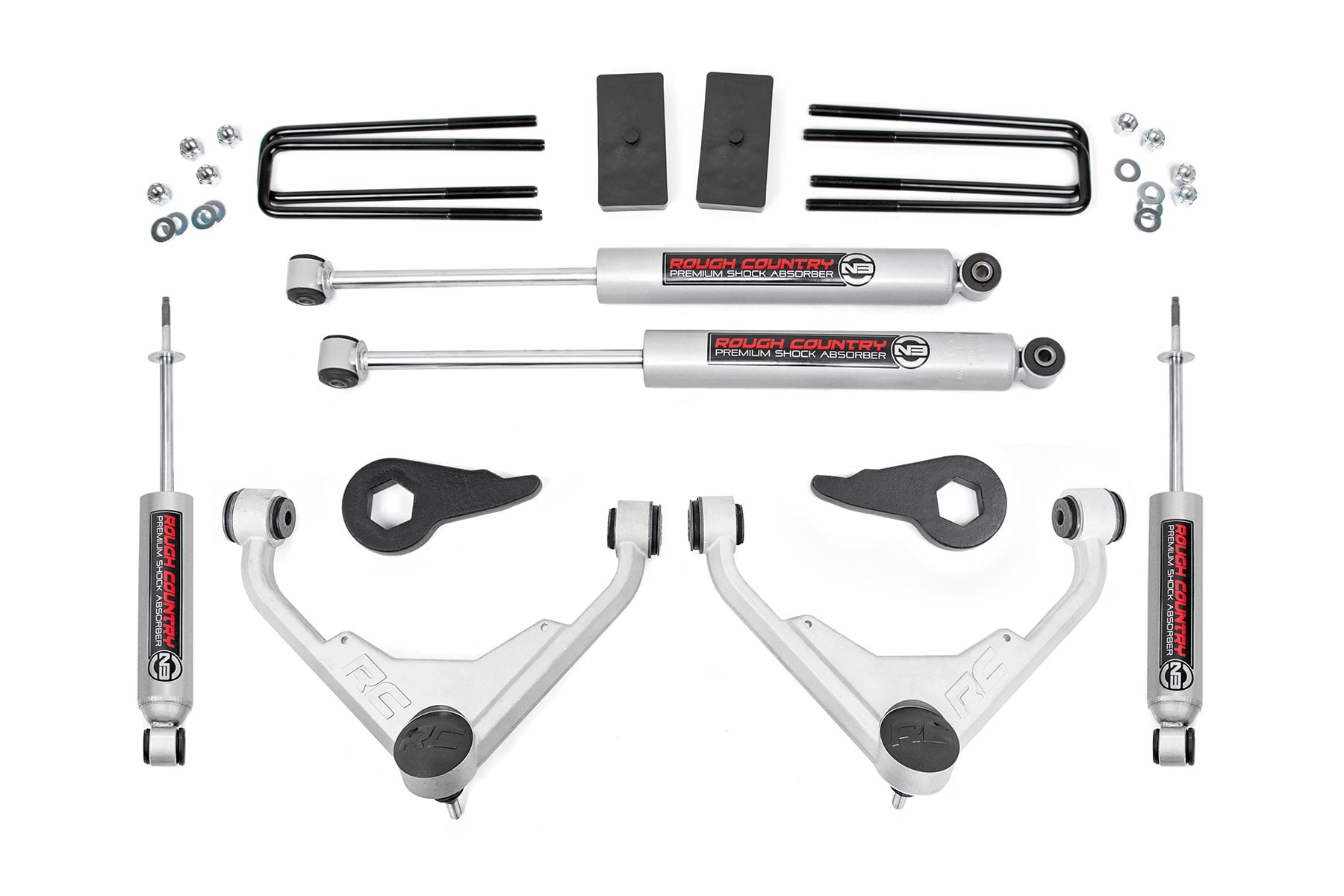 Rough Country 3 Inch Lift Kit Chevy/GMC 2500HD/3500HD/Suburban 2500/Yukon XL 2500 (01-10)