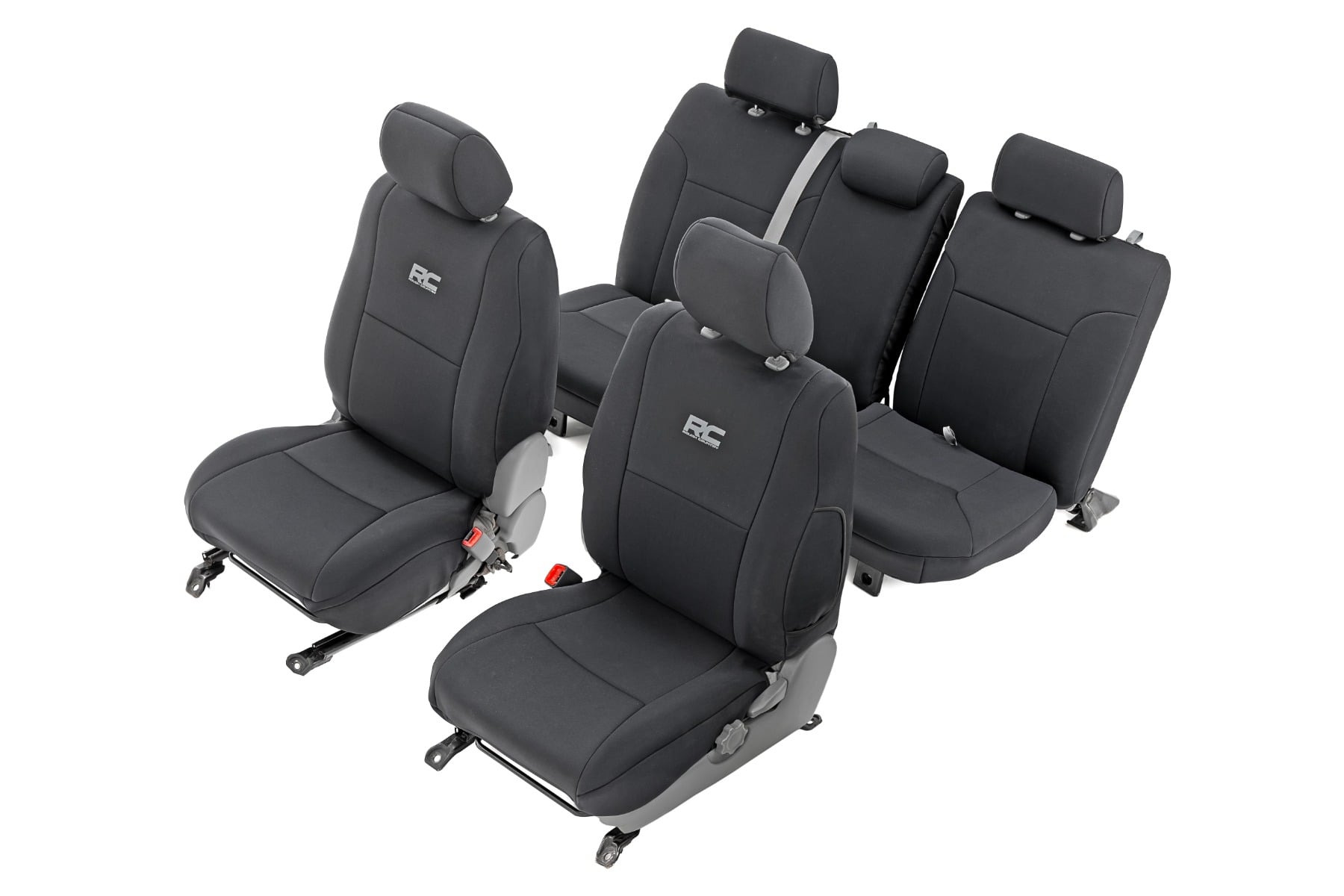 Rough Country Seat Covers FR & RR Crew Cab Toyota Tacoma 2WD/4WD (2005-2015)
