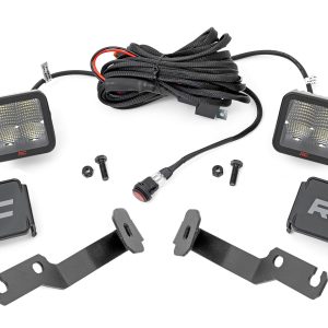 Rough Country LED Light Kit Ditch Mount 2″ Spectrum Pair Spot Toyota Tacoma (05-15)