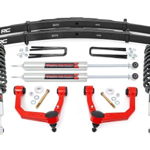 Rough Country 3.5 Inch Lift Kit Red UCA M1 Struts Toyota Tacoma 2WD/4WD (2005-2023)