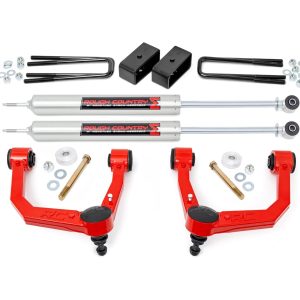 Rough Country 3.5 Inch Lift Kit Red UCA M1 Struts Toyota Tacoma 2WD/4WD (2005-2023)