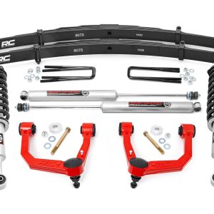 Rough Country 3.5 Inch Lift Kit Red UCA N3 Struts Toyota Tacoma 2WD/4WD (2005-2023)