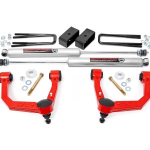 Rough Country 3.5 Inch Lift Kit Red UCA N3 Struts Toyota Tacoma 2WD/4WD (2005-2023)