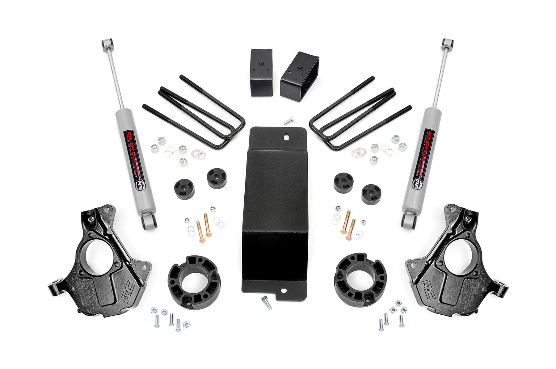 Rough Country 3.5 Inch Lift Kit Cast Steel LCA Chevy/GMC 1500 (07-13)