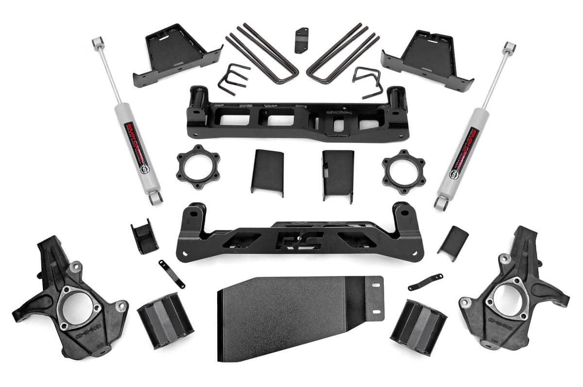 Rough Country 6 Inch Lift Kit Chevy Silverado & GMC Sierra 1500 4WD (2007-2013)