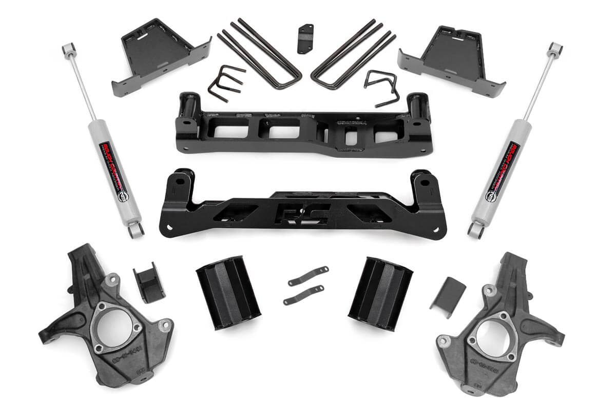 Rough Country 7.5 Inch Lift Kit Chevy Silverado & GMC Sierra 1500 2WD (2007-2013)