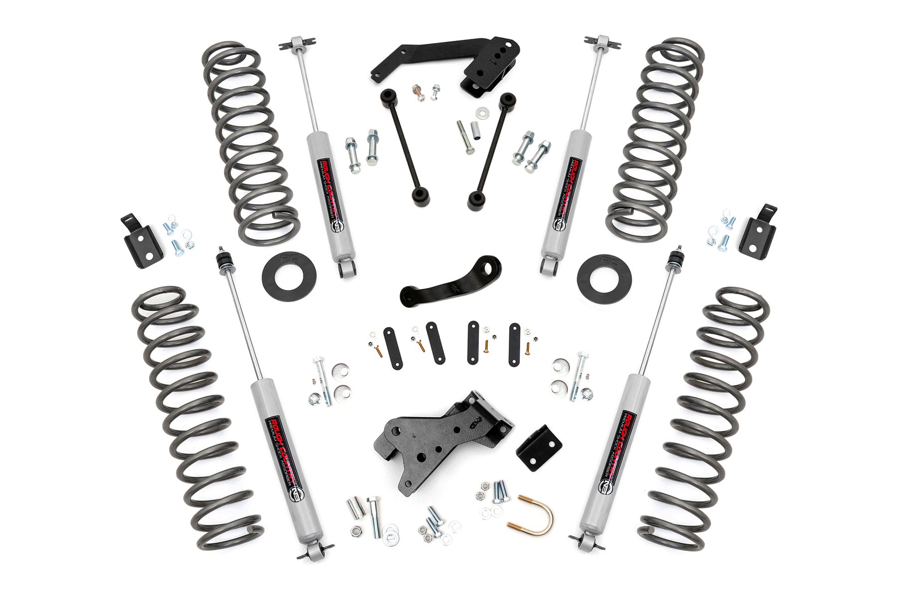 Rough Country 4 Inch Lift Kit Jeep Wrangler JK 4WD (2007-2018)