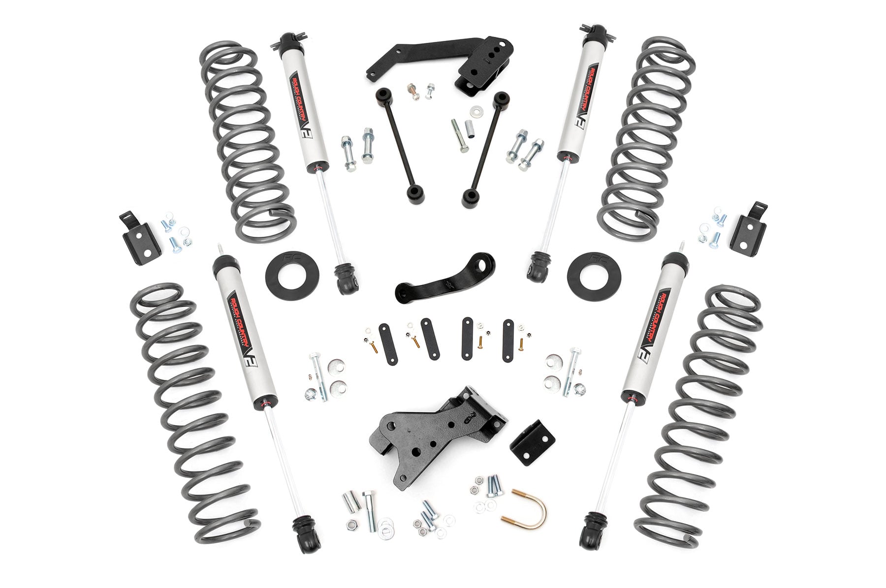 Rough Country 4 Inch Lift Kit V2 Jeep Wrangler JK 4WD (2007-2018)