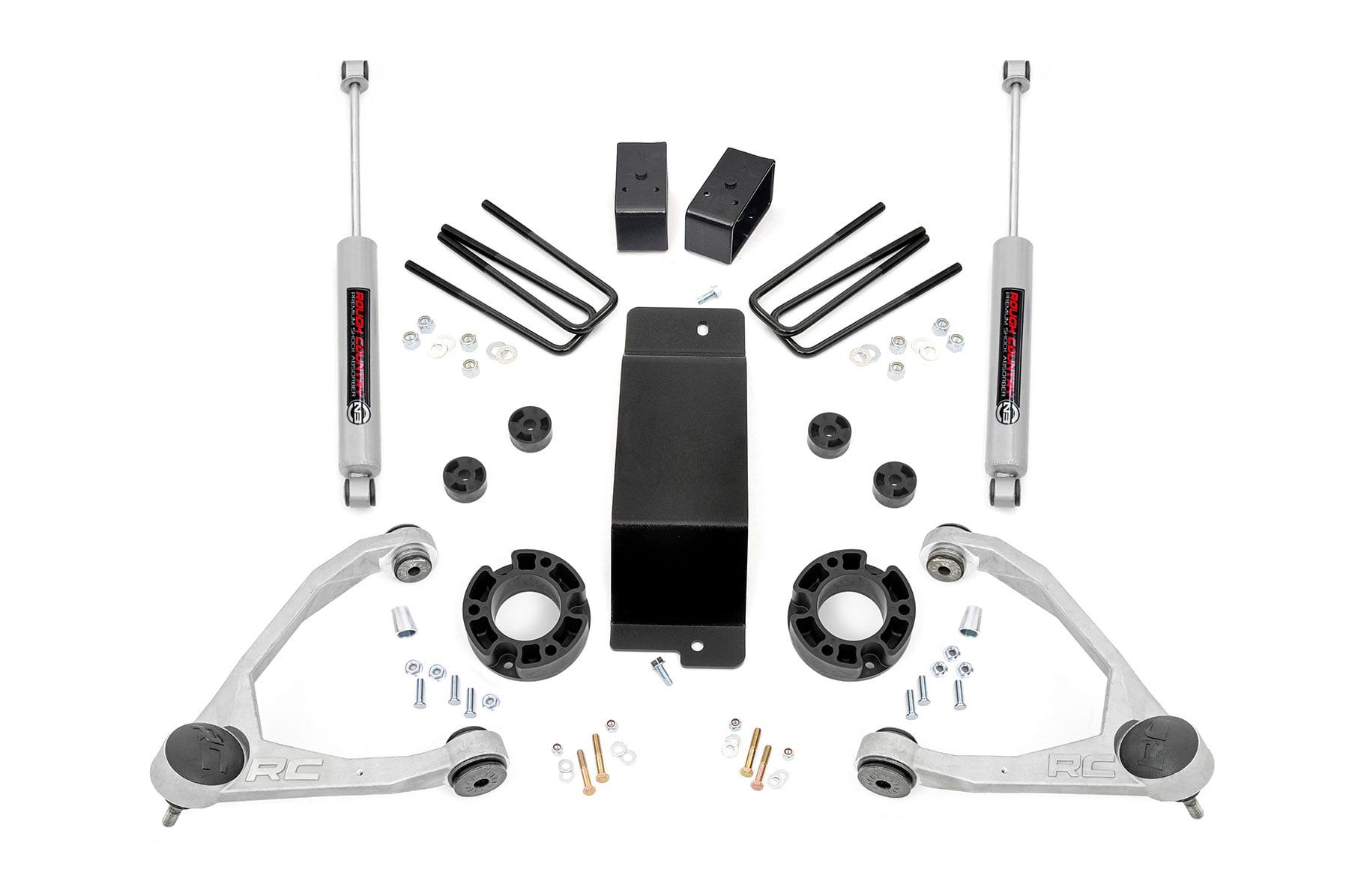 Rough Country 3.5 Inch Lift Kit Alum/Cast Steel Chevy/GMC 1500 (07-16)