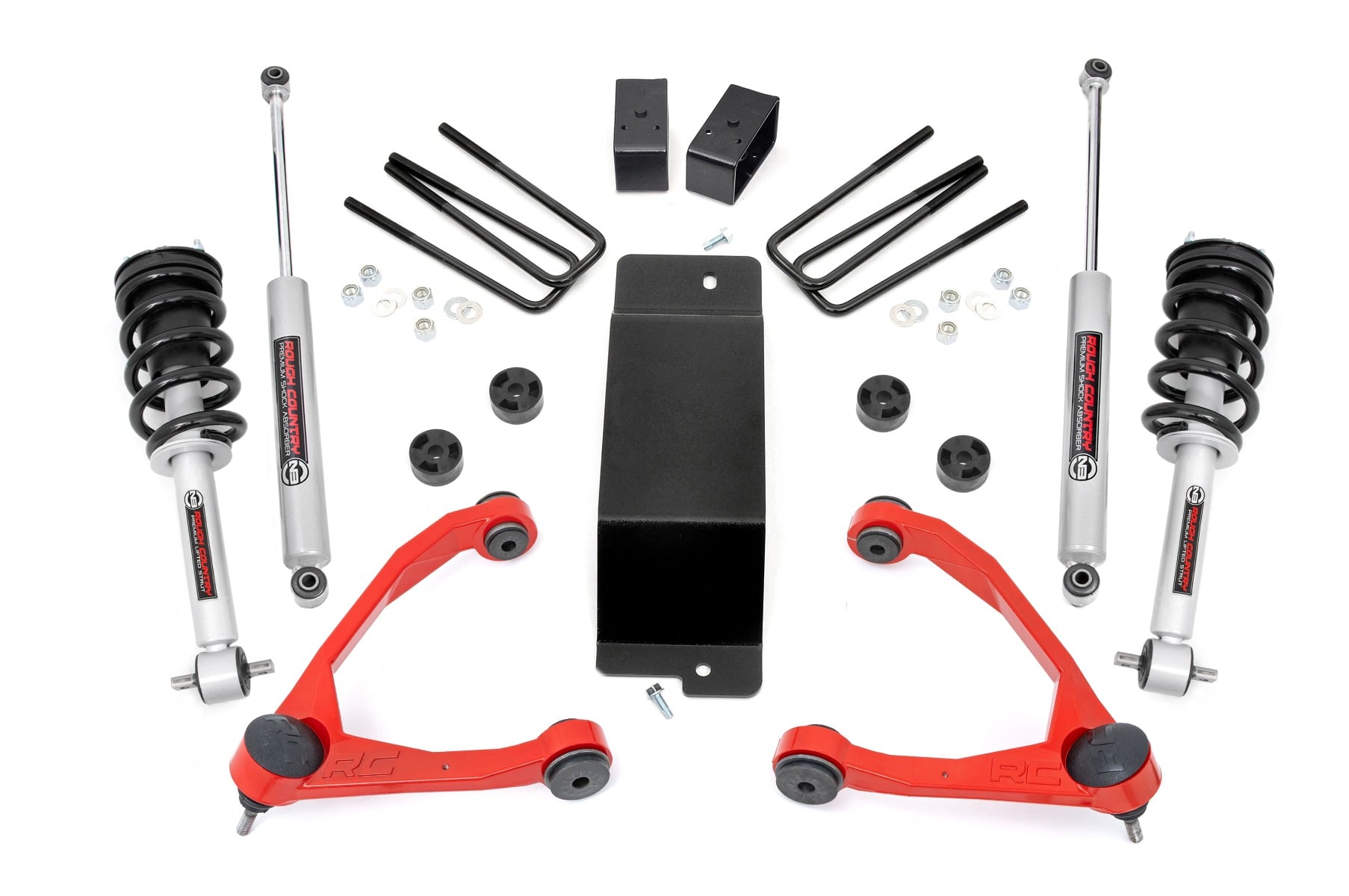 Rough Country 3.5 Inch Lift Kit UCA N3 Struts Chevy/GMC 1500 (07-13)