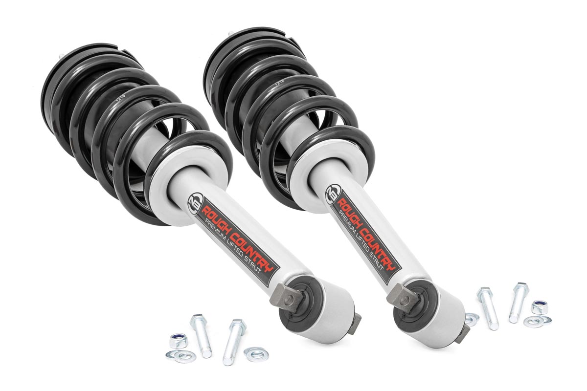 Rough Country Loaded Strut Pair 5 Inch Chevy/GMC 1500 Truck & SUV (07-14)