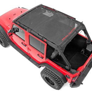 Rough Country Mesh Bikini Top Plus Black Jeep Wrangler Unlimited 2WD/4WD (2007-2018)