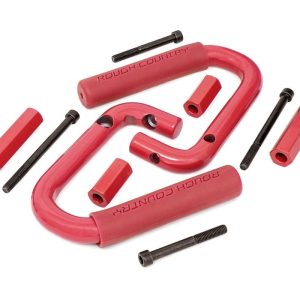 Rough Country Grab Handles Steel Front Red Jeep Wrangler JK/Wrangler Unlimited (07-18)