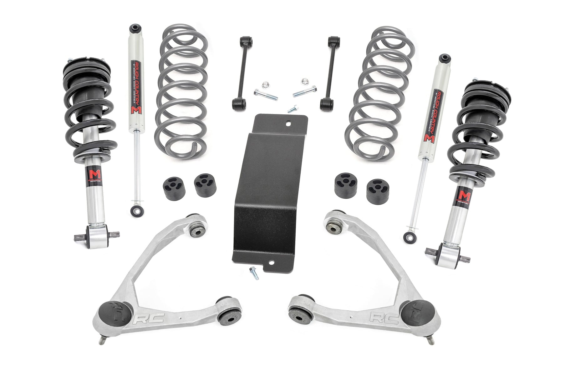 Rough Country 3.5 Inch Lift Kit M1 Struts Forged UCAs Chevy/GMC SUV 1500 2WD/4WD (2007-2020)