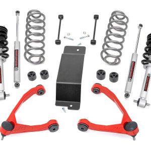 Rough Country 3.5 Inch Lift Kit N3 Struts Forged UCAs RED Chevy/GMC SUV 1500 (07-20)