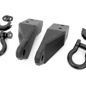 Rough Country Tow Hook Brackets D-Ring Bull Bar Sup Toyota Tundra 2WD/4WD (2007-2021)