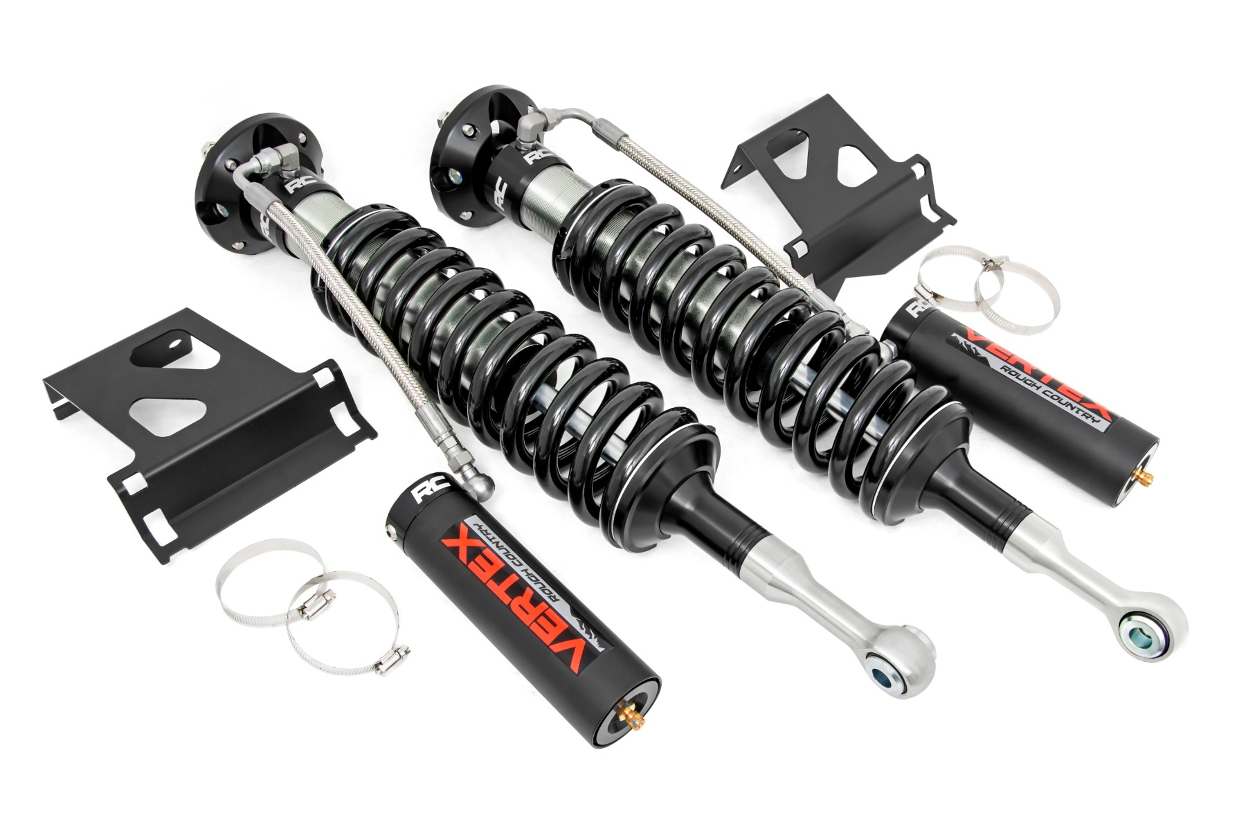 Rough Country Vertex 2.5 Reservoir Coilovers Front 3.5″ Toyota Tundra 4WD (07-21)