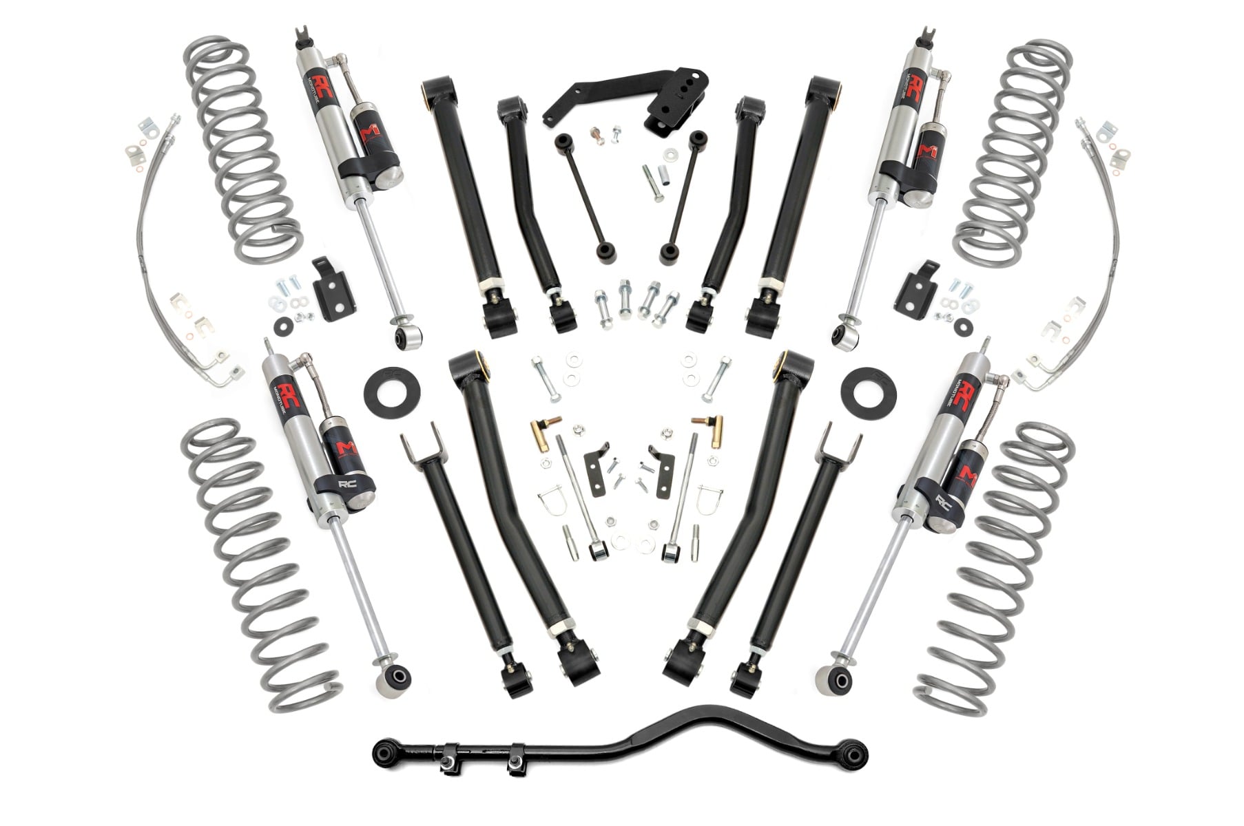 Rough Country 4 Inch Lift Kit X-Series M1R Jeep Wrangler Unlimited 2WD/4WD (07-18)