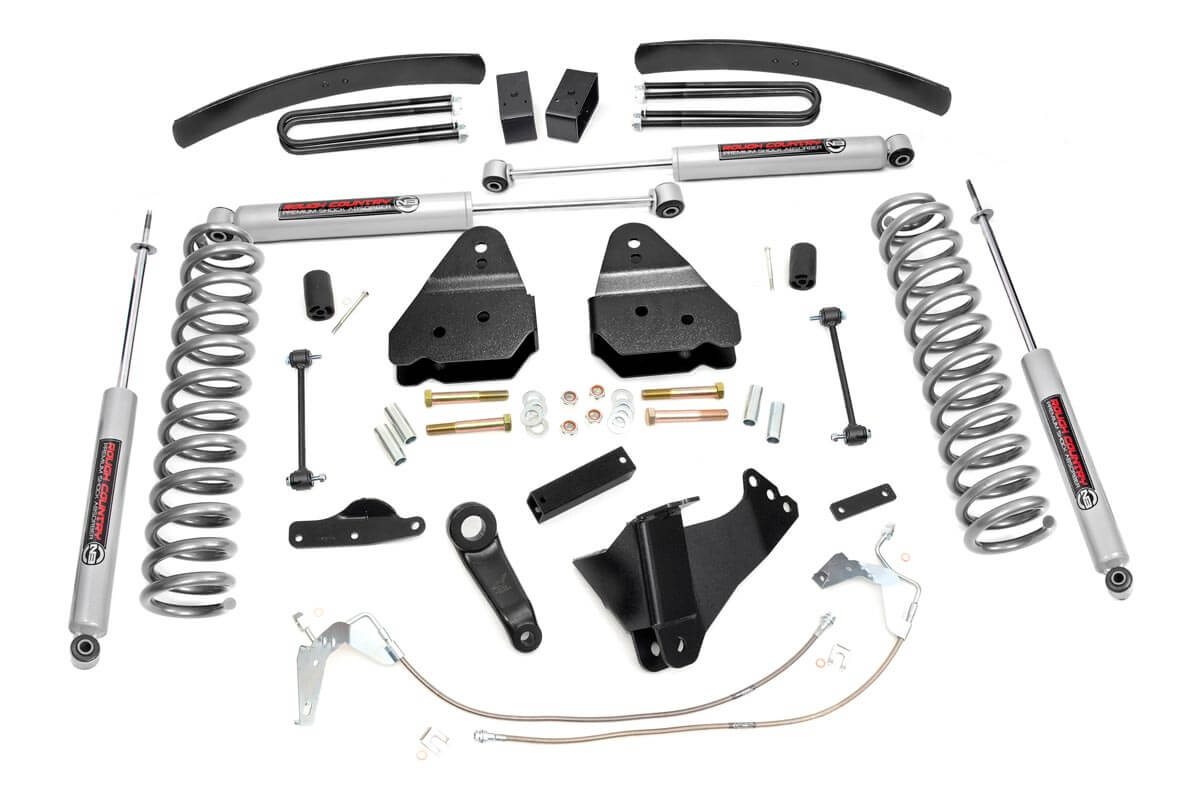 Rough Country 6 Inch Lift Kit Gas Ford F-250/F-350 Super Duty 4WD (2008-2010)