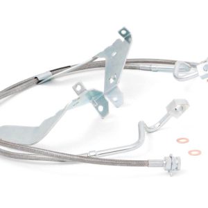 Rough Country Brake Lines Stainless FR 4-6 Inch Lift Ford F-250/F-350 Super Duty (08-16)