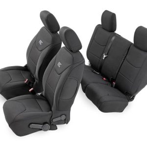 Rough Country Seat Covers Front and Rear Jeep Wrangler Unlimited 2WD/4WD (2008-2010)