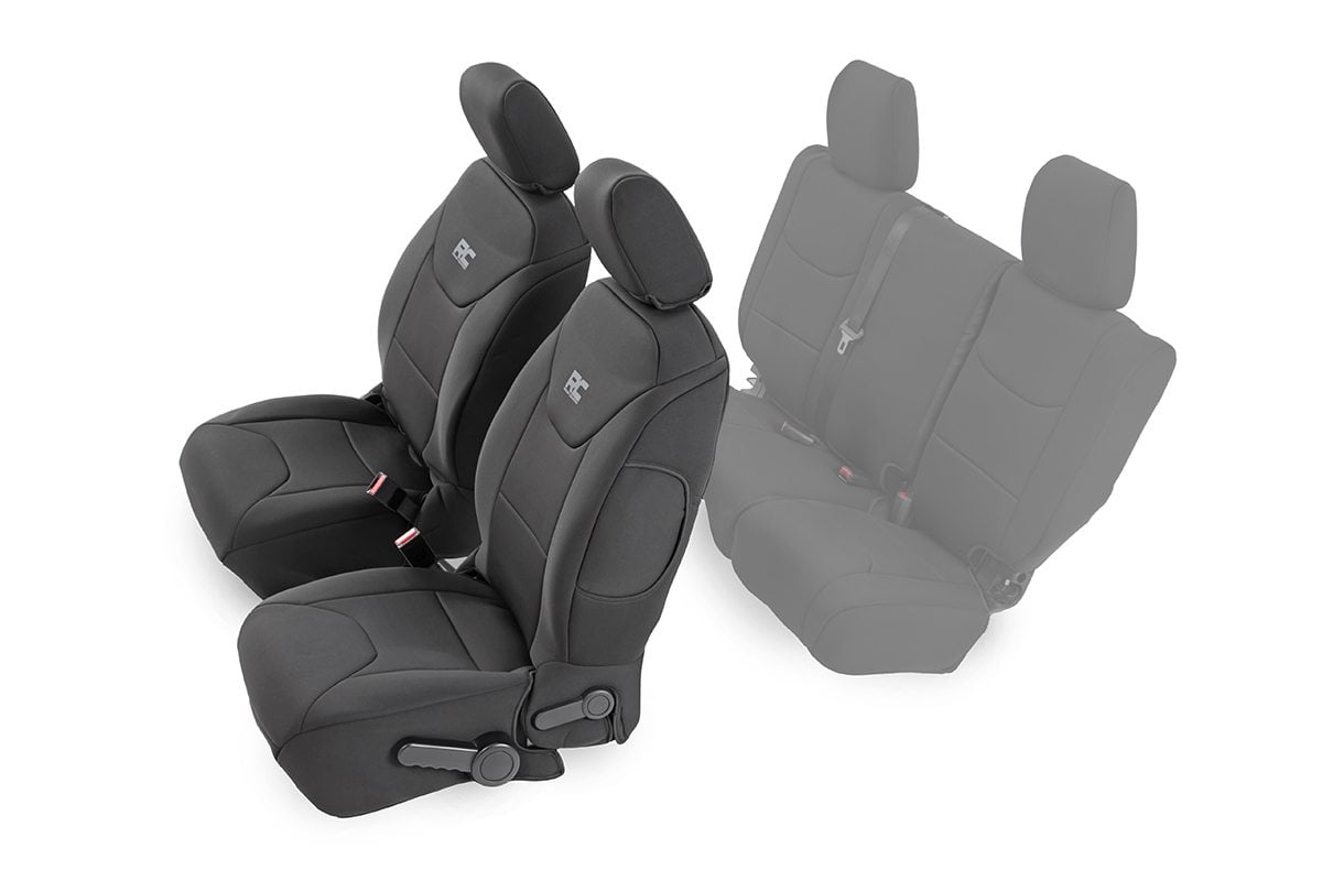 Rough Country Seat Covers Front Jeep Wrangler Unlimited 4WD (2013-2018)