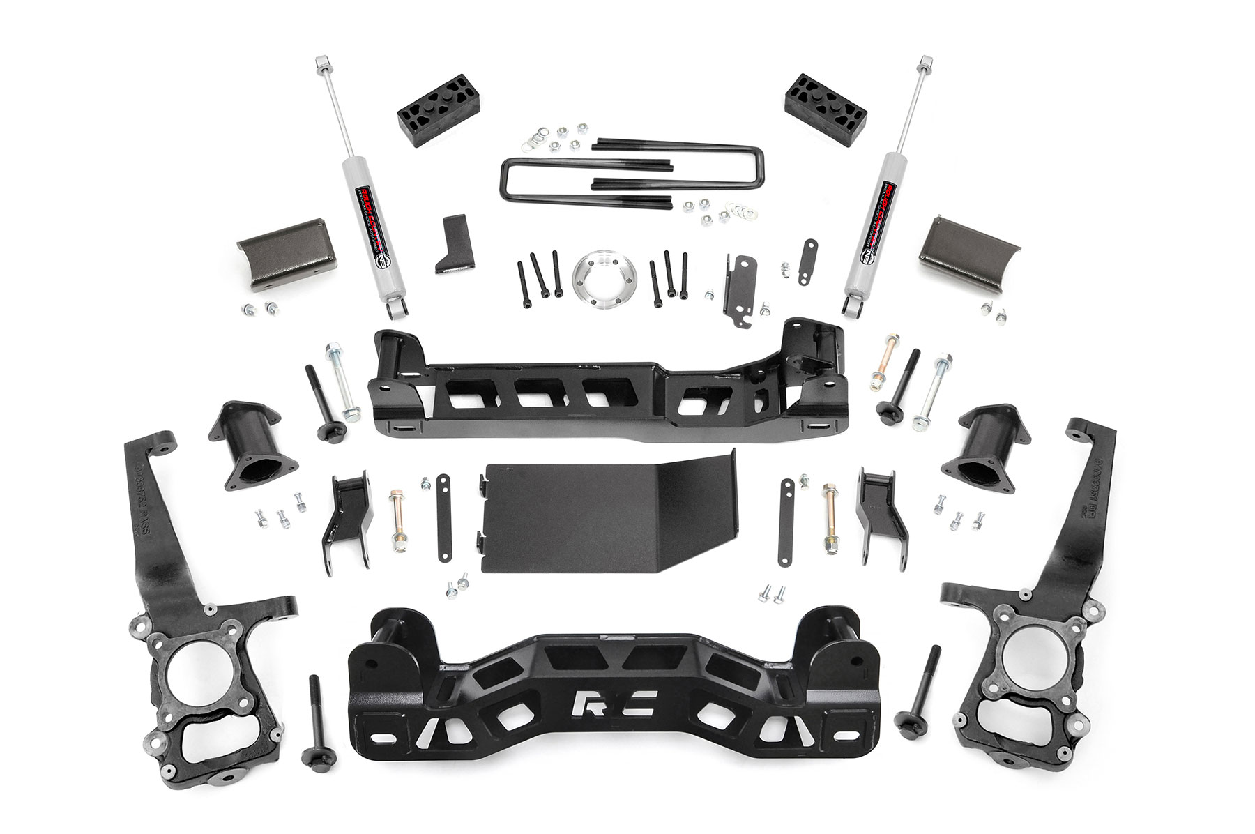 Rough Country 4 Inch Lift Kit Ford F-150 4WD (2011-2013)