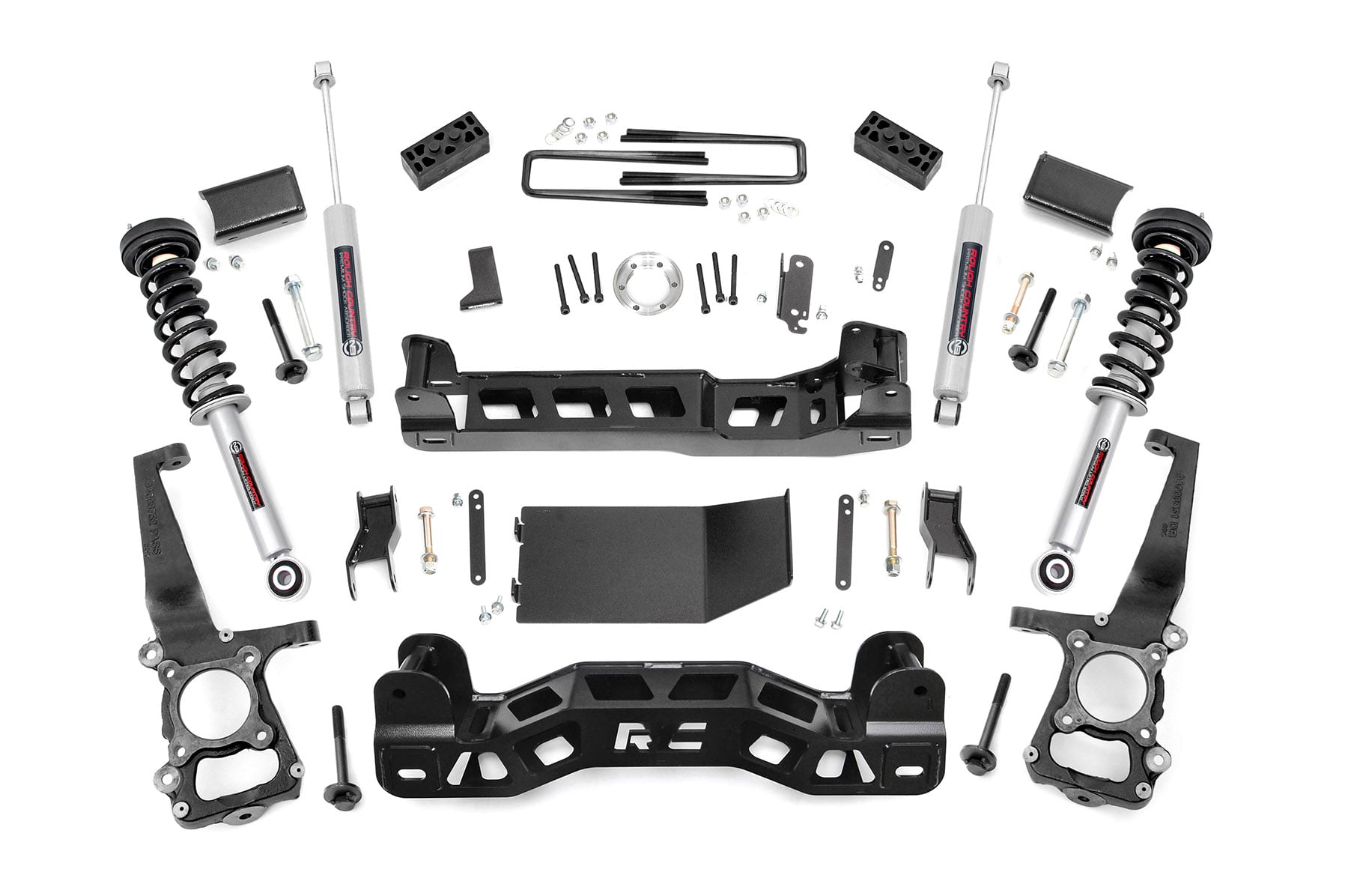 Rough Country 4 Inch Lift Kit N3 Struts Ford F-150 4WD (2009-2010)