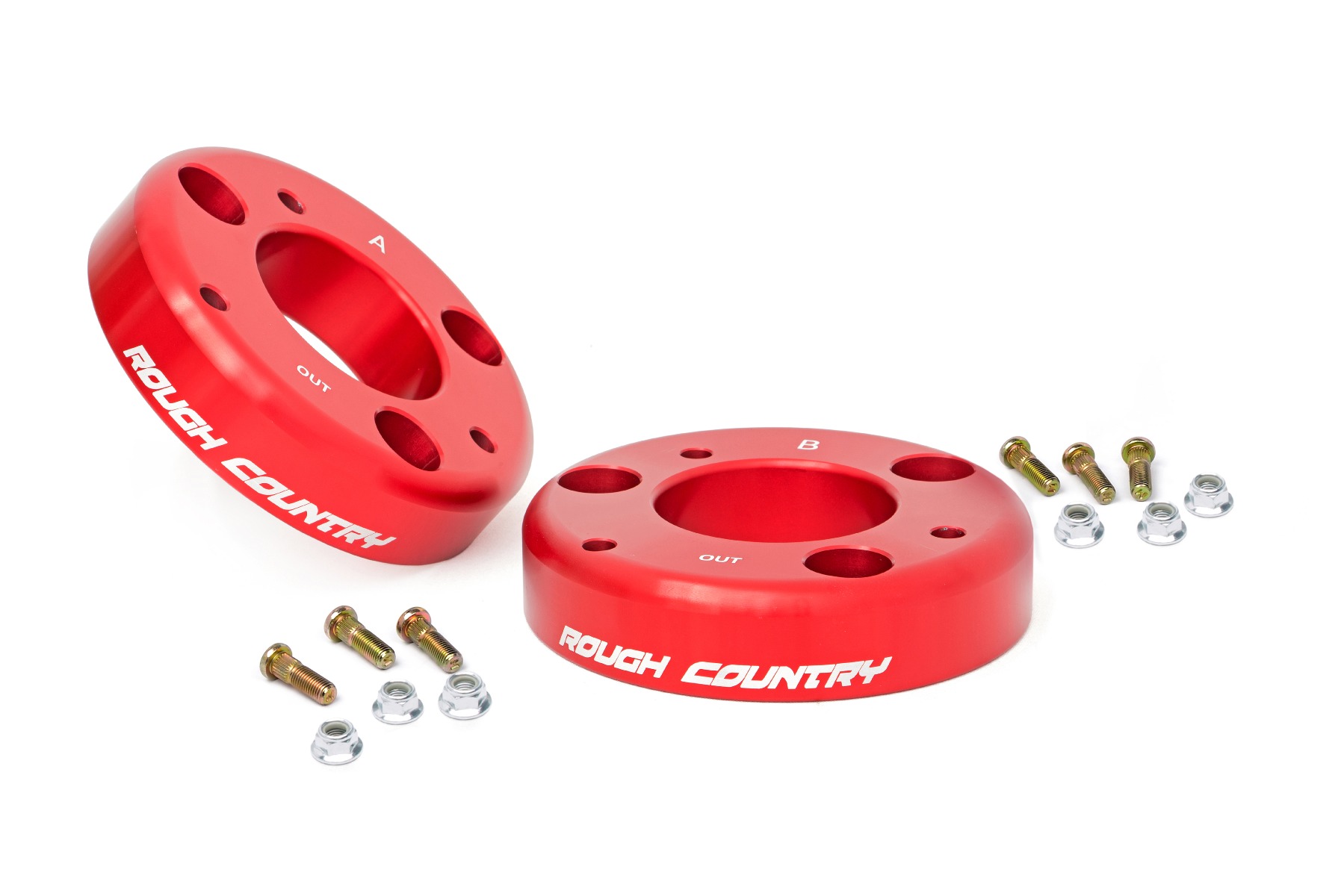 Rough Country 2 Inch Leveling Kit Red Ford F-150 2WD/4WD (2009-2013)