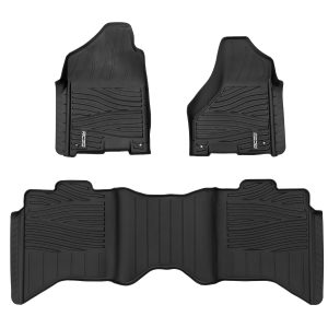 Rough Country Flex-Fit Floor Mats FR & RR Crew Cab Ram 1500 2WD/4WD (2012-2018 & Classic)