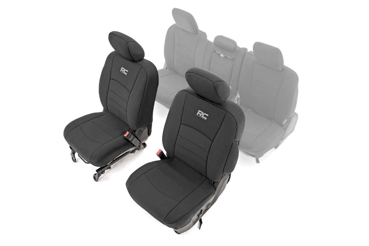 Rough Country Seat Covers Front Bucket Seats Ram 1500 (09-18)/2500 (11-18)/3500 (11-18)