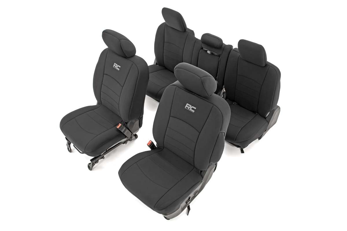 Rough Country Seat Covers Bucket Seats FR & RR Ram 1500 2WD/4WD (2019-2026)