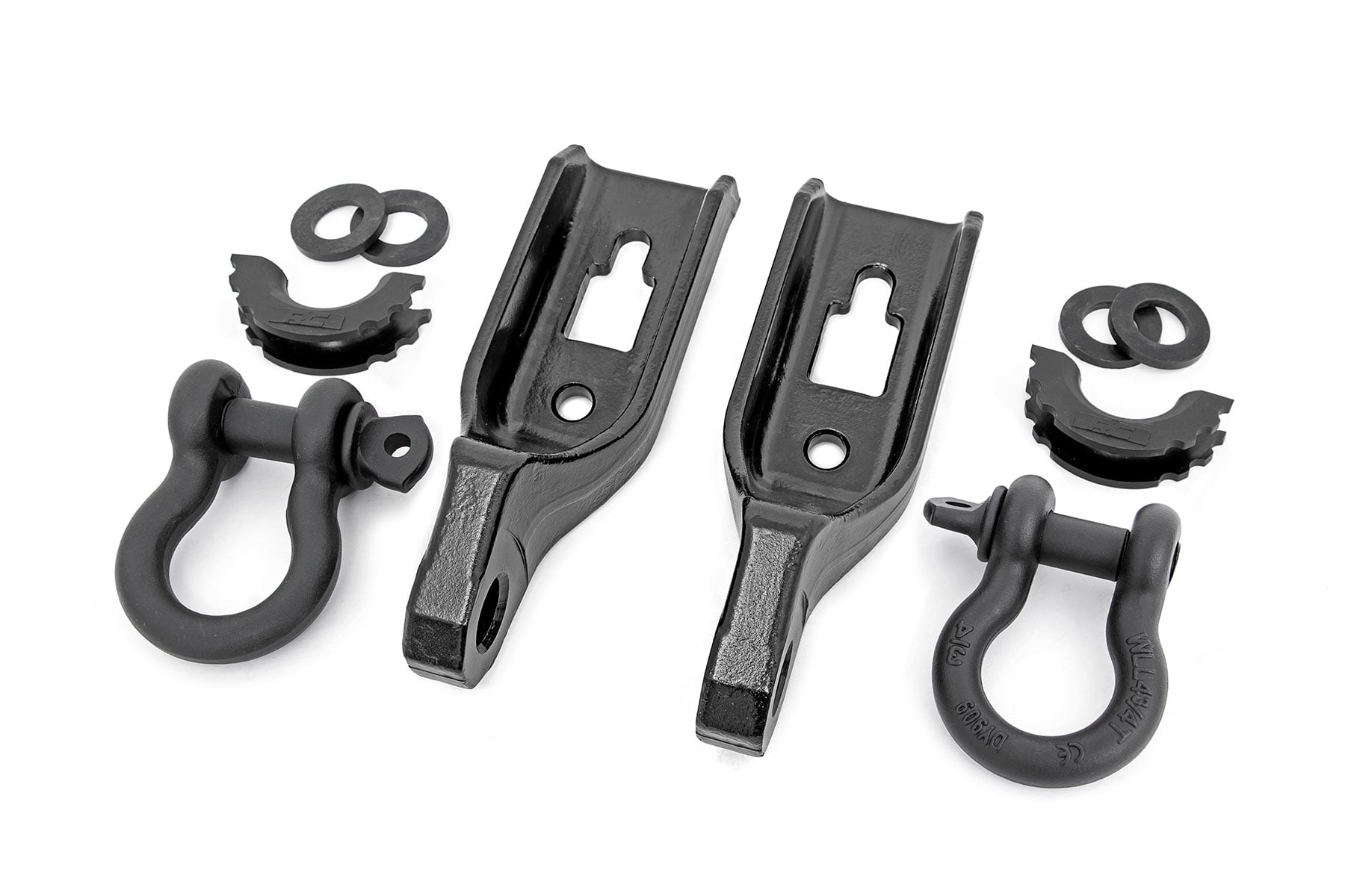 Rough Country Tow Hook Brackets D-Ring Combo Ford F-150 2WD/4WD (2009-2026)