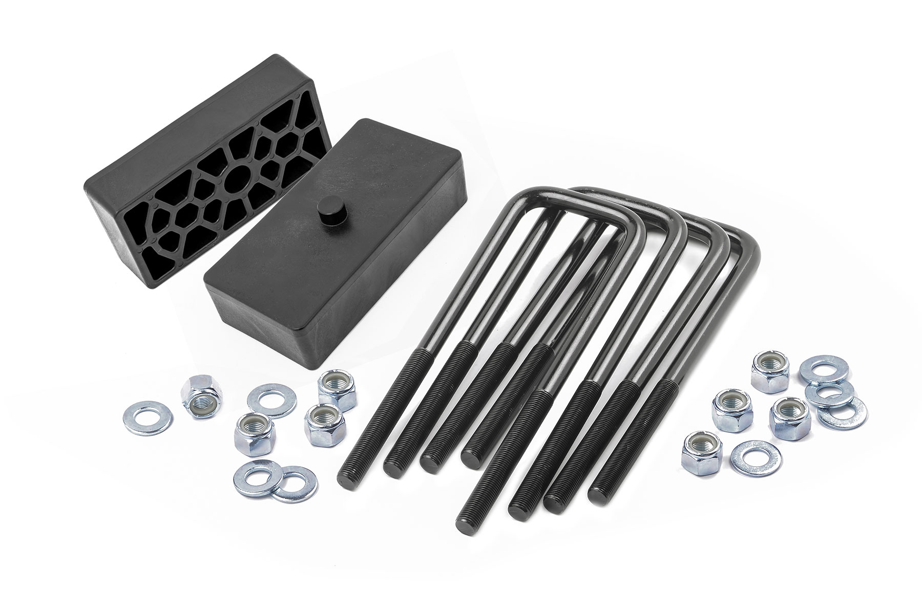 Rough Country 1.5 Inch Block & U-Bolt Kit Chevy Silverado 2500 HD 2WD/4WD (2001-2010)