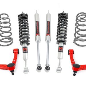 Rough Country 3 Inch Lift Kit Upper Control Arms RR Coils M1 Struts Toyota 4Runner (10-24)