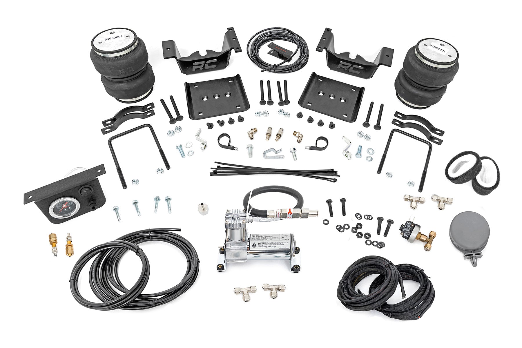 Rough Country Air Spring Kit w/compressor Chevy/GMC 1500 (07-18 & Classic)