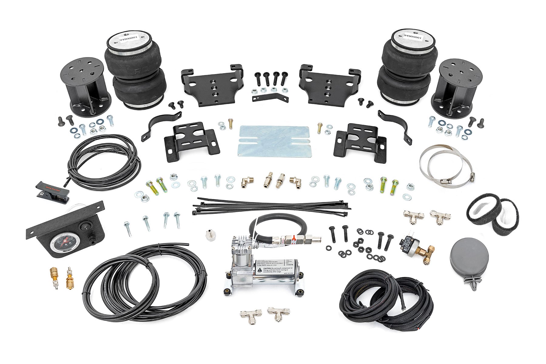 Rough Country Air Spring Kit w/compressor 6 Inch Lift Kit Chevy/GMC 2500HD (01-10)