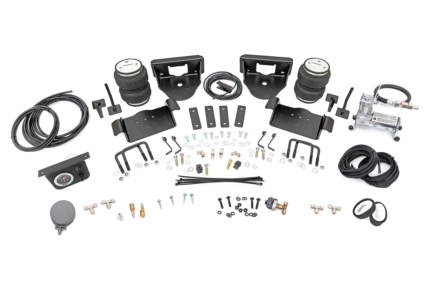 Rough Country Air Spring Kit w/compressor 0-6″ Lifts Ford F-150 4WD (2004-2014)