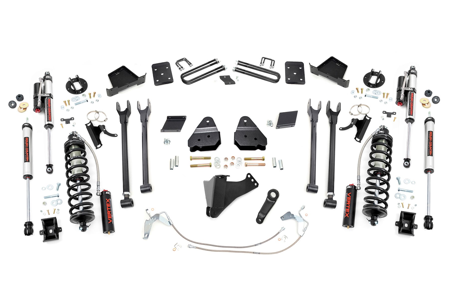 Rough Country 6 Inch Lift Kit 4-Link No OVLD C/O Vertex Ford F-250 Super Duty (11-14)