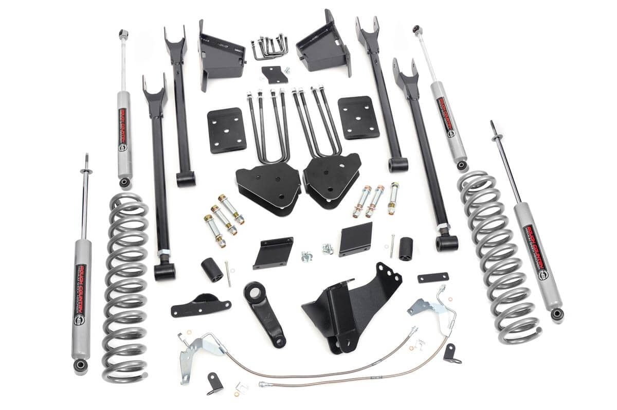 Rough Country 6 Inch Lift Kit 4-Link No OVLD Ford F-250 Super Duty 4WD (2011-2014)