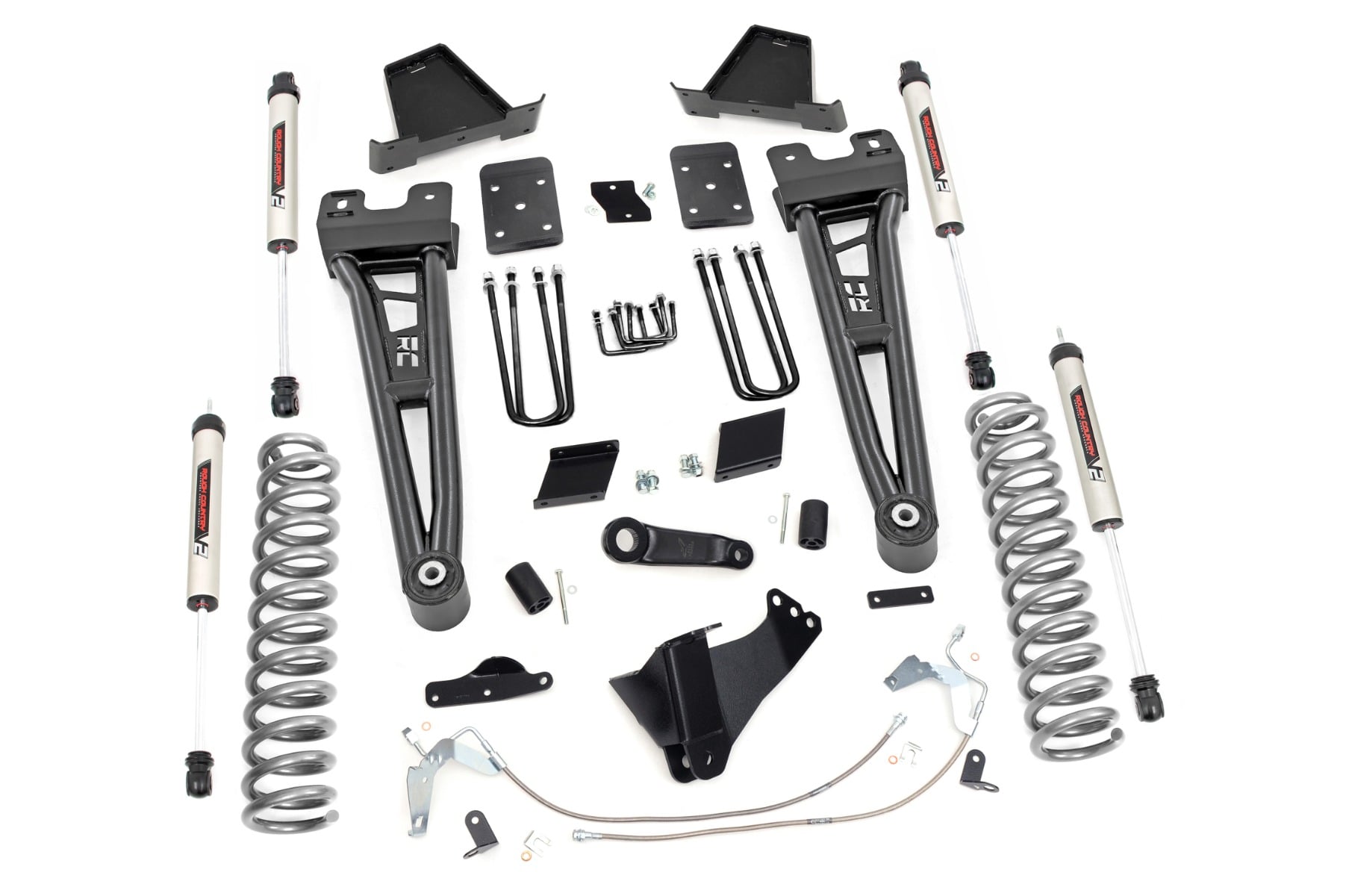 Rough Country 6 Inch Lift Kit Diesel Radius Arm No OVLD V2 Ford F-250 Super Duty (15-16)