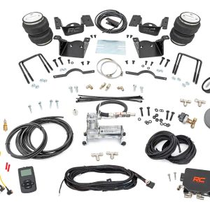 Rough Country Air Spring Kit w/compressor Wireless Controller 0-7.5″ Lift Chevy/GMC 2500HD/3500HD (11-19)