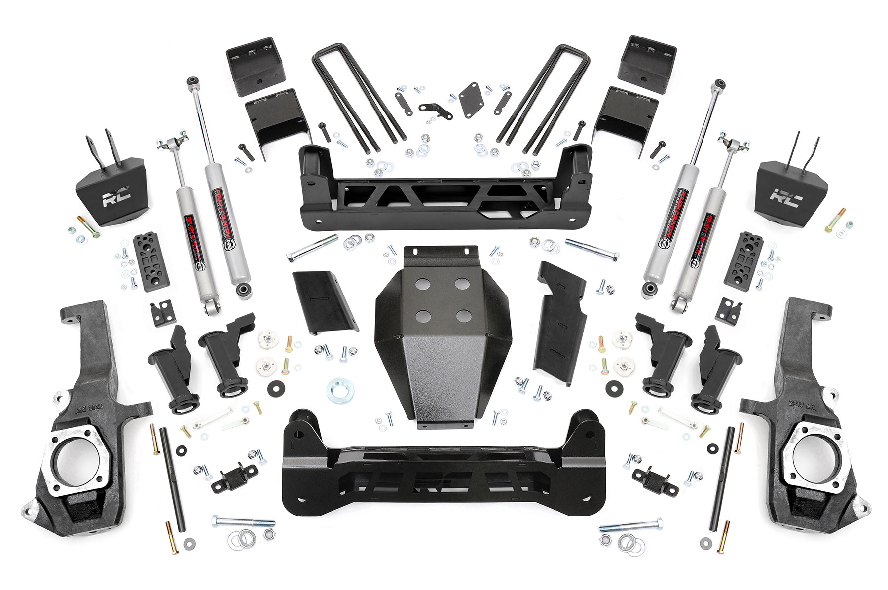 Rough Country 7.5 Inch Lift Kit Torsion Drop Chevy/GMC 2500HD/3500HD (11-19)
