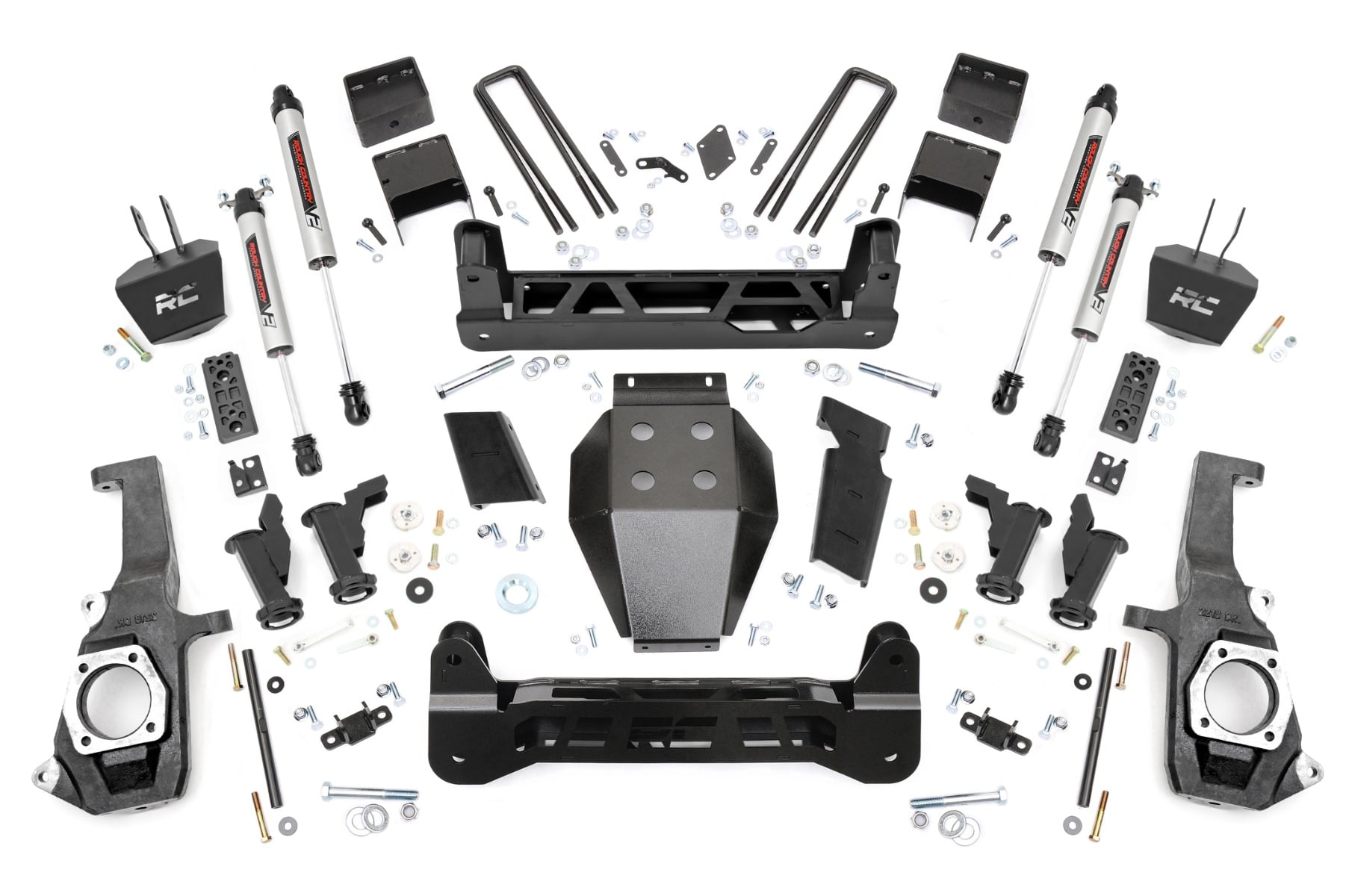 Rough Country 7.5 Inch Lift Kit Torsion Drop V2 Chevy/GMC 2500HD/3500HD (11-19)